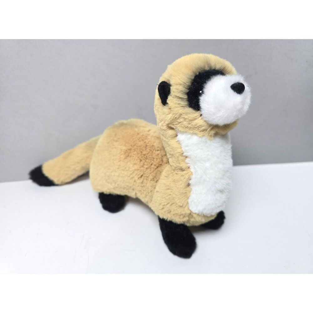Douglas Vince Black Footed Ferret Plush Toy 10" Realistic Stuffed Animal Weasel